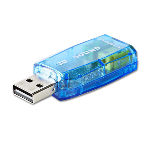 NEDIS USCR10051BU Εξωτερική κάρτα ήχου USB 2.0