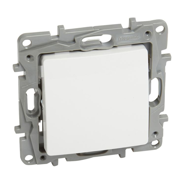 LEGRAND NILOE 764507 Μπουτόν μονό NO-NC 6A - Λευκό