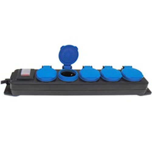 ODLPYK05E Πολύπριζο Ασφαλείας 5 θέσεων Σούκο Βιομηχανικού Τύπου IP44 3x1.5mm, μήκους 1.5m  