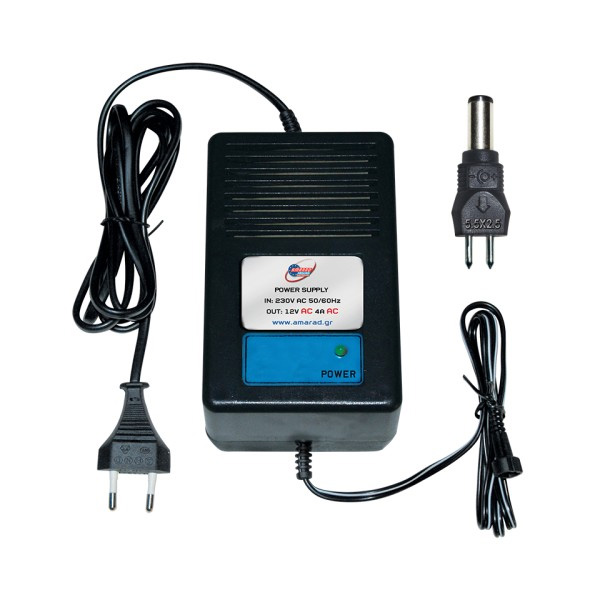 AMARAD PA-4 Απλό Μη σταθεροποιημένο τροφοδοτικό 12V DC 4A