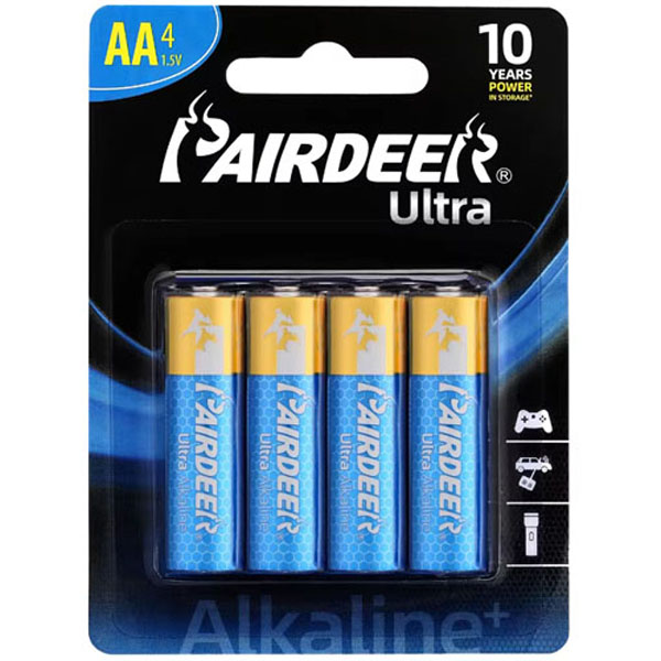 PAIRDEER AA-LR6 Μπαταρία Alkaline Ultra Digital AA (LR6) 4 τμχ