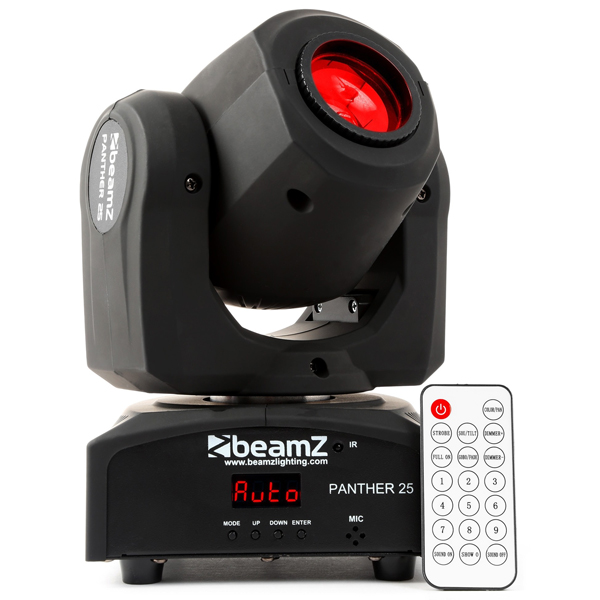 BEAMZ Panther 25 LED Spot 12W CREE LED moving head DMX με τηλεχειριστήριο (150.460)