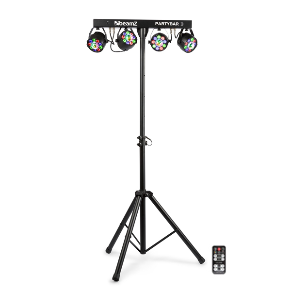 MAX LED Partybar3 4x PAR με Magic Ball με Βάση και Τηλεχειριστήριο και DMX 153.240