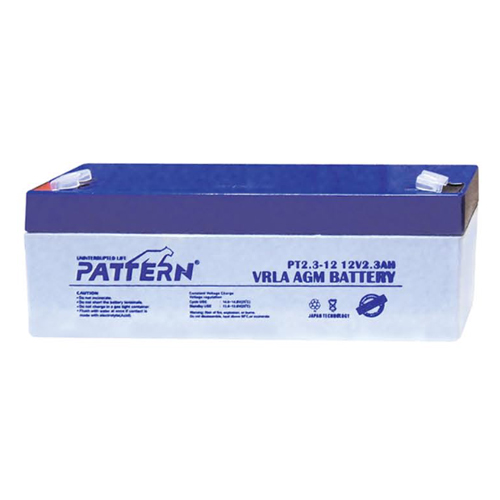 PT2.3-12 PATTERN Επαναφορτιζόμενη Μπαταρία Μολύβδου 12 Volt /2.3 Ah Japan Technology