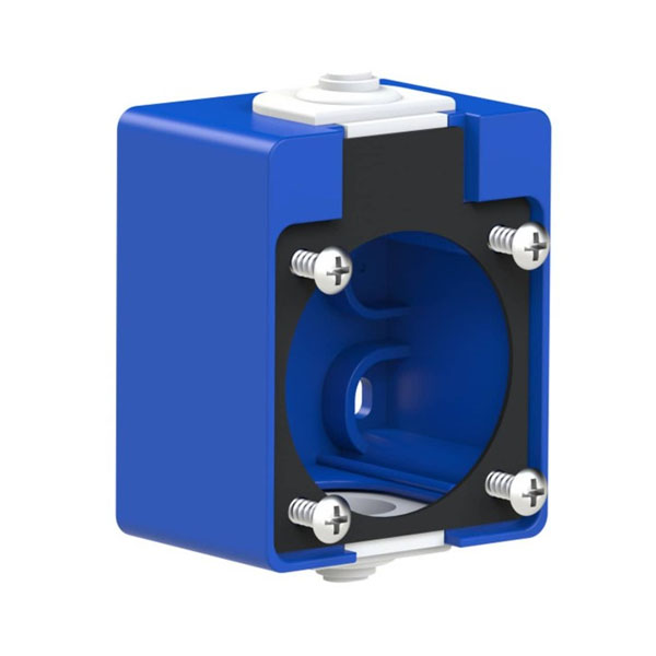 PCE 106-0 Κουτί Επίτοιχο Πρίζας 2P+E σε Μπλε Χρώμα 