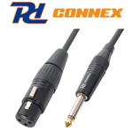 PD Connex CX40-6 Ποιοτικό Καλώδιο XLR 3p θηλυκό σε JACK 6.3mm MONO αρσενικό 6m 176.452