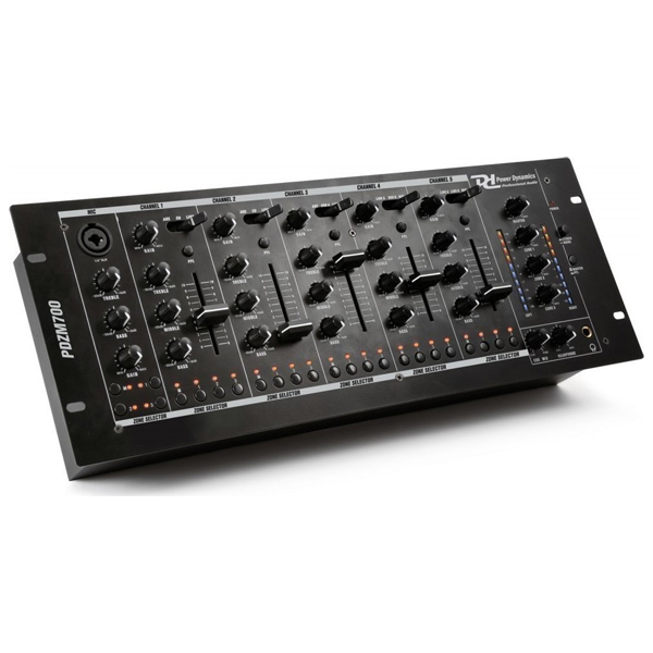 POWER DYNAMICS PDZM700 Κονσόλα Ήχου 6 Καναλιών 4 Zones Matrix με 2x USB Interface 172.750 --