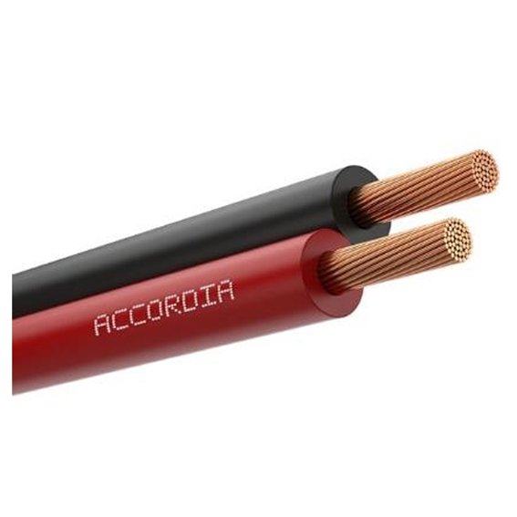 ACCORDIA RB 2x1.50 Καλώδιο Εύκαμπτο ηχείων κόκκινο μαύρο 2 x 1,50 mm2 καθαρός χαλκός (ατερμάτιστο)