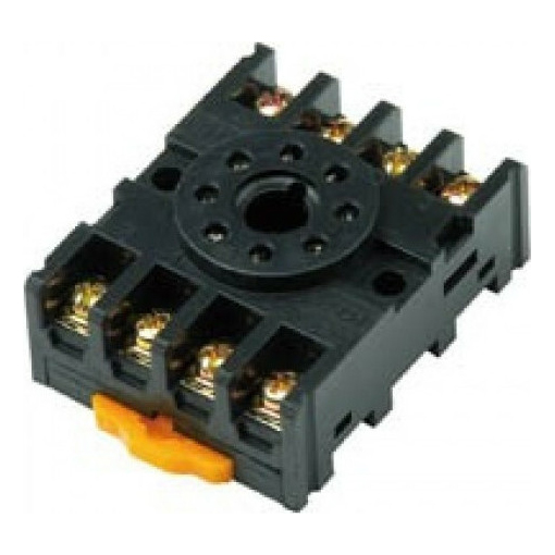 RELE_01.078.0031 Βάση ράγας 8P PF083A για ρελε τύπου λυχνίας