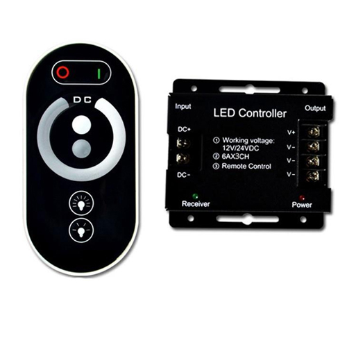 RFTC-03 Τηλεχειριζόμενο RF Dimmer Controller με πλήκτρα Αφής για LED ταινία με 3 κανάλια 18A [5.3.30]