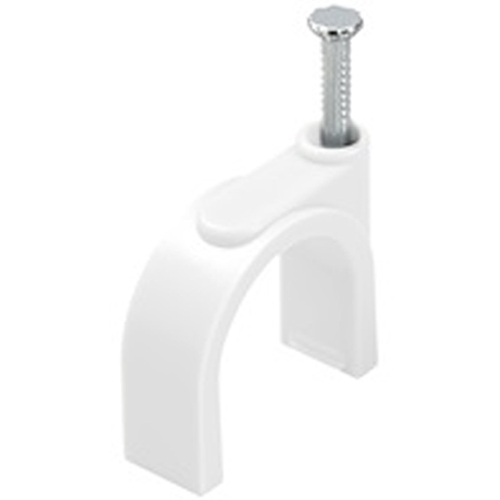 Ρόκα 8/25 Στήριγμα καλωδίου για καλώδιο στρογγυλό Λευκό NC2NSWE KSS - 100τμχ