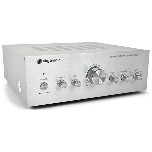 SKYTRONIC AV400 Hi-Fi Stereo Ενισχυτής 2 x 50 Watt Inox χρώμα 103.311