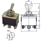 T-1330 Μικροδιακόπτης Διπολικός ON-OFF-ON 6P