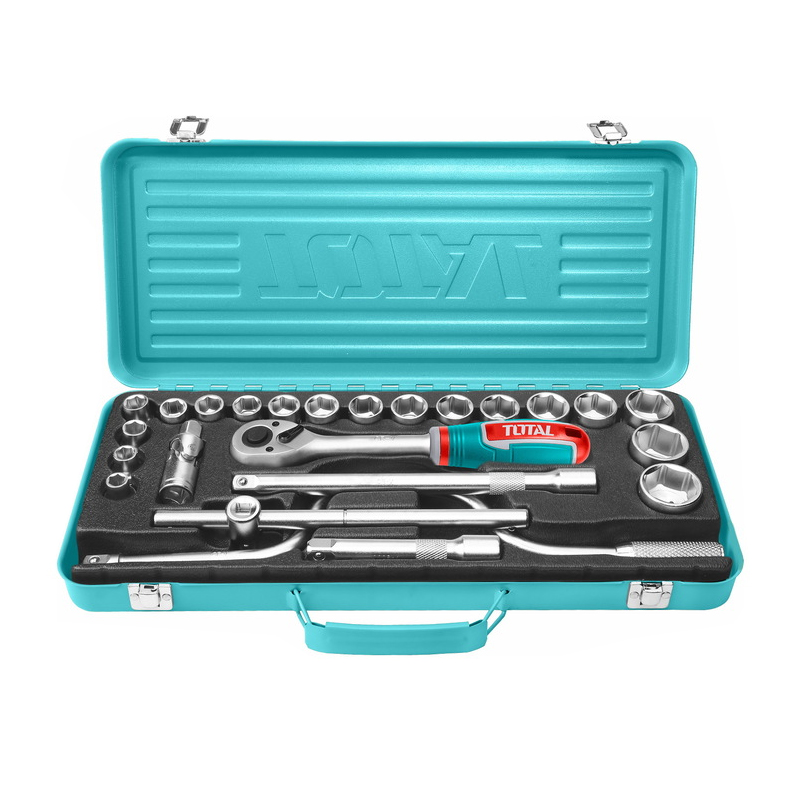 TOTAL THT141253 Σετ Κασετίνα Καστάνια 1/2'' με Καρυδάκια 24τμχ.