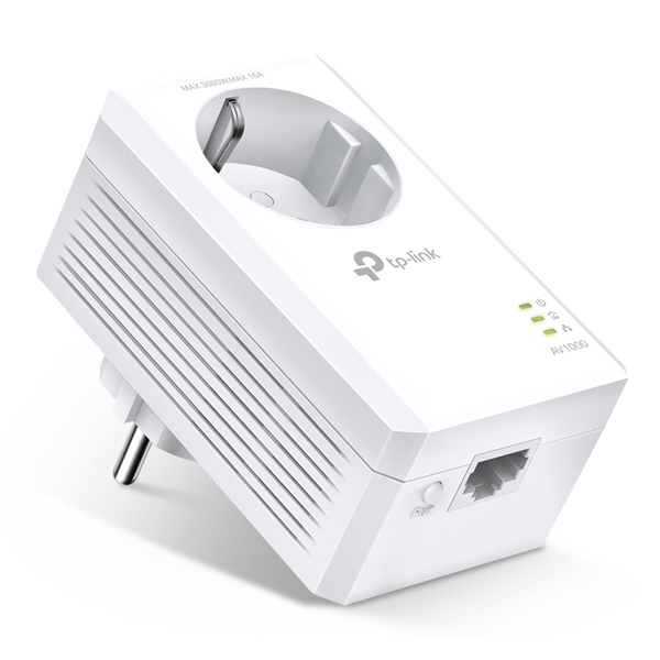 TP-LINK TL-PA7017P V4.0 AV1000 Gigabit Passthrough Powerline Adapter
