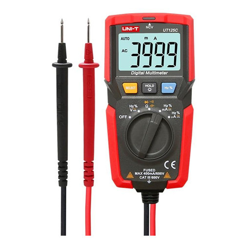 UNI-TREND UT-125C Ψηφιακό πολύμετρο παλάμης με Αυτόματες κλίμακες