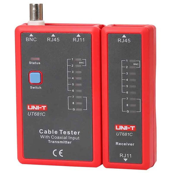 UNI-T UT681C Tester καλωδιώσεων RJ11 RJ45 και BNC