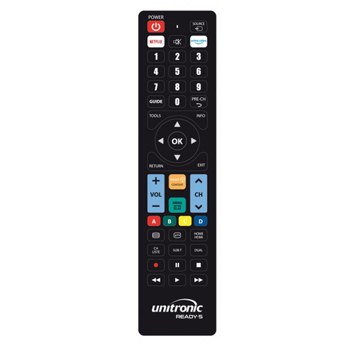 Unitronic Ready5 1713 Τηλεχειριστήριο για SAMSUNG, LG, SONY, PHILIPS και PANASONIC