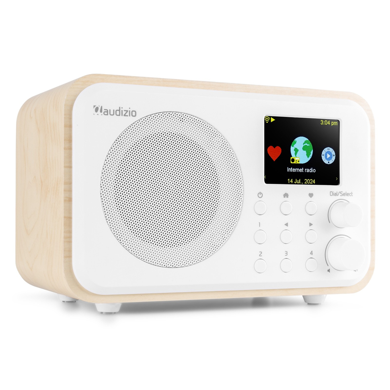 AUDIZIO VICENZA WHITE Επαναφορτιζόμενο Wi-Fi Internet / DAB+ / FM Radio με Bluetooth και Ξυπνητήρι (102.450)