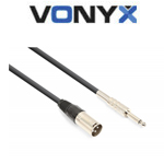 VONYX CX312-8 Καλώδιο XLR 3p αρσενικό σε Jack 6.3mm MONO αρσενικό 8m 177.734