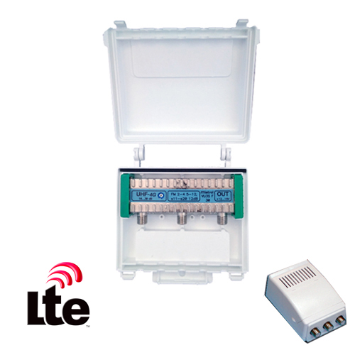 MISTRAL VU3S-F30 5G Ενισχυτής κεραίας VHF - UHF 30dB Θωρακισμένος με φίλτρο LTE 5G (0216)