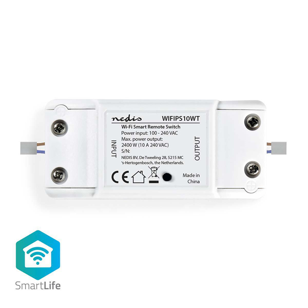 NEDIS WIFIPS10WT WiFi Smart Διακόπτης 10A