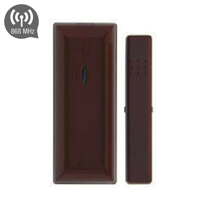 WMC-100B (Καφέ) Ασύρματη μαγνητική επαφή για πίνακες AEOLUS, APOLLO και HYDRA της Sigma (868MHZ)