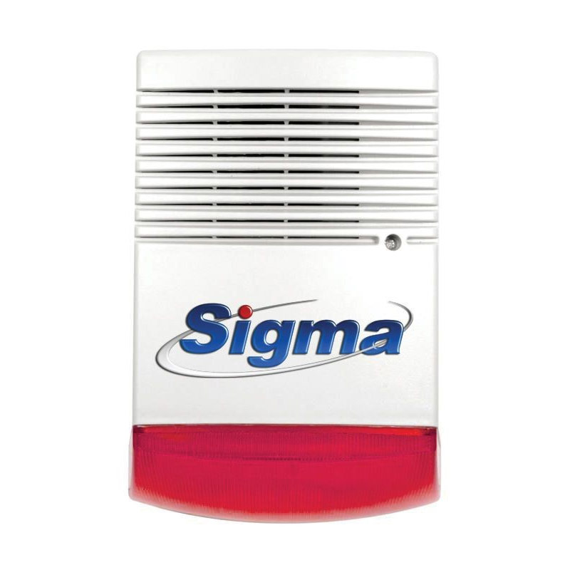 Sigma IBIS Αυτόνομη αυτοπροστατευόμενη σειρήνα 120db με KOKKINO φλας